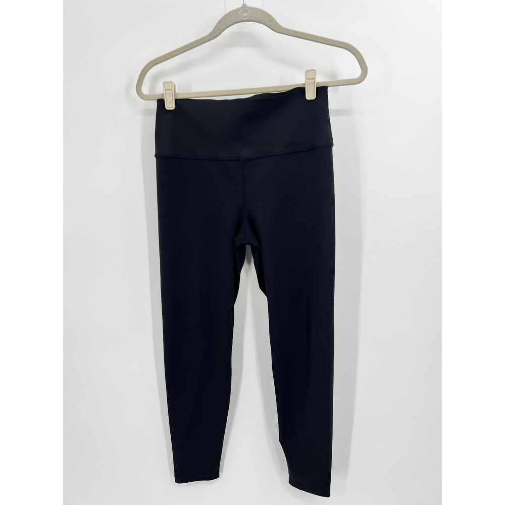 Carbon38 High Waisted Active Leggings Black Recycled Spandex Yoga Pants Large
